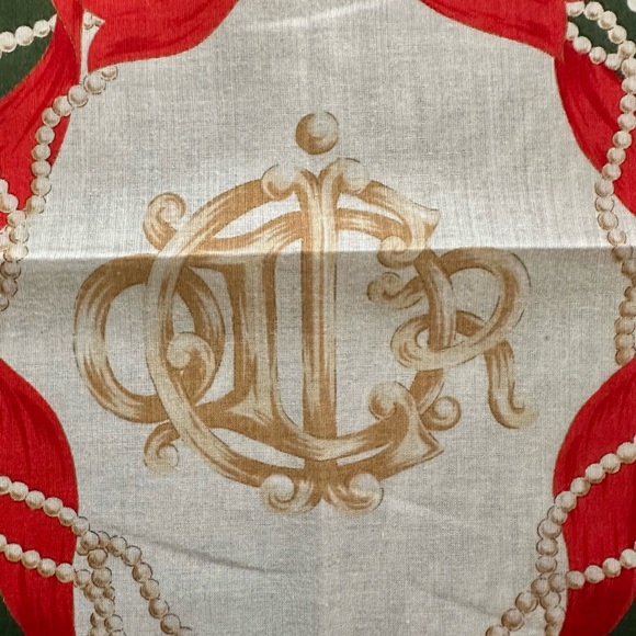 FREE Dior Green Polka Dot Holiday Scarf withh a $400 purchases last 1 n stock - Picture 3 of 5